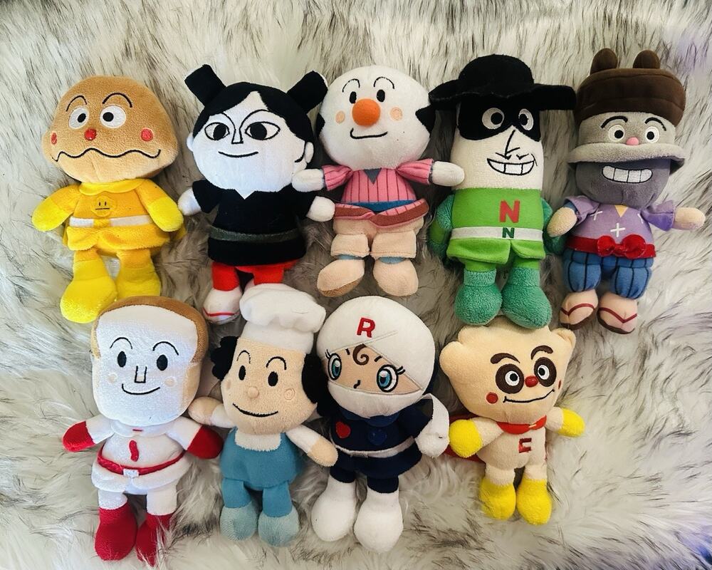 Anpanman Pretty Doll S Size Beans Plus Stuffed Toy Animal Plush Dolls 9 Plushes